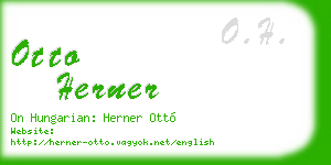 otto herner business card